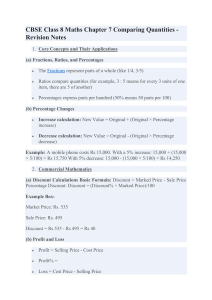 CBSE Class 8 Maths Chapter 7 Revision Notes