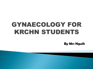 Gynaecology for KRCHN Students