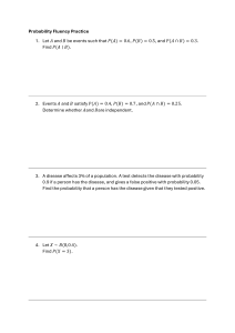Probability Fluency Practice Worksheet