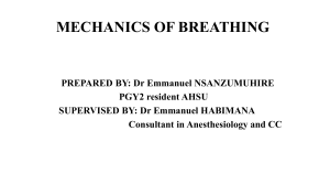 Mechanics of Breathing: Respiratory Physiology Basics