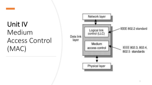 Unit IV: Medium Access Control (MAC) in Computer Networking