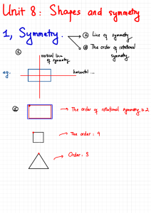 Unit 8: Shapes and Symmetry - Math Textbook