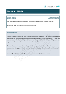 Georgio&rsquo;s Gelato Growth Strategy Case Study
