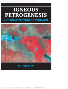 Igneous Petrogenesis: A Global Tectonic Approach Textbook