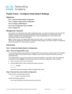 Cisco Switch & End Device Configuration Guide