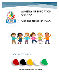 Guyana Social Studies Textbook for NGSA Grades 4-6