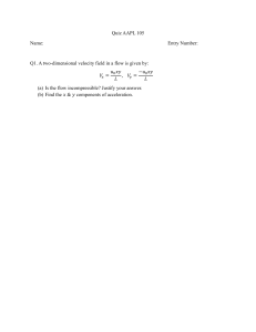 Fluid Dynamics Quiz AAPL 105