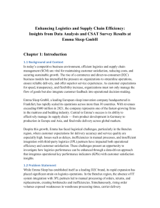 Enhancing Logistics and Supply Chain Efficiency