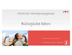 Biologiske behov i motivationspsykologi