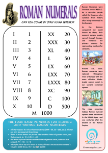Roman Numerals Guide: Learn to Count with Letters
