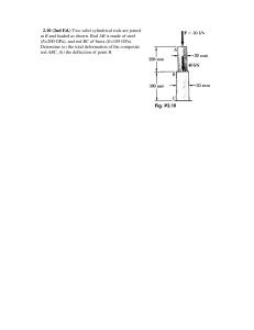 Mechanics of Materials Problem Set: Rod Deformation