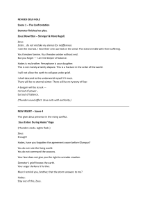 Revised Zeus Role: Greek Mythology Play Script