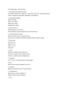 ATPL Meteorology Summary Notes