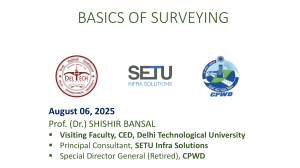 Basics of Surveying: Fundamentals & Principles