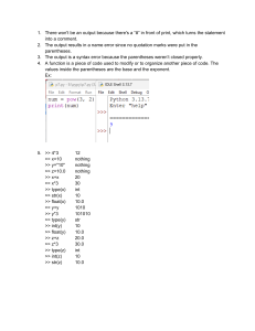 Python Data Types & Operations Practice Examples