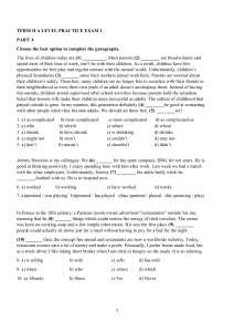 A Level English Practice Exam 1