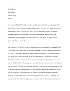 Literary Analysis of Night: Eyes and Silence Motifs