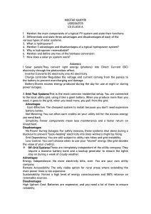 Renewable Energy Systems: PV, Solar, Hydropower, Biomass Exam Answers