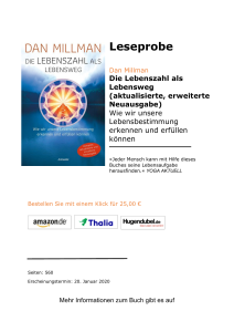 Die Lebenszahl als Lebensweg: Numerologie f&uuml;r Lebensbestimmung