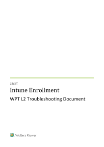 Intune Enrollment Troubleshooting Guide