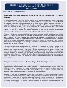 An&aacute;lisis de Walmart y Amazon: Estudio de Caso