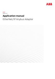 ABB EtherNet/IP Anybus Adapter Application Manual