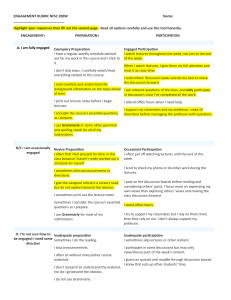 NFSC 200W Engagement Rubric