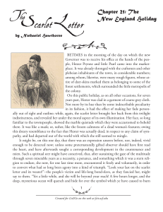 Chapter 21: The New England Holiday from The Scarlet Letter