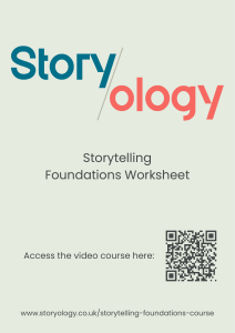 Storytelling Foundations Worksheet