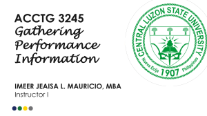 Gathering Performance Information: A Management Guide