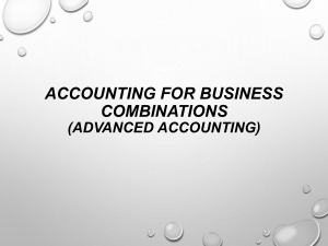 Advanced Accounting: Business Combinations & Consolidated FS