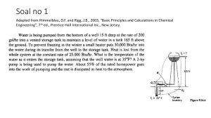 Chemical Engineering Problem: Water Pumping Temperature Calculation