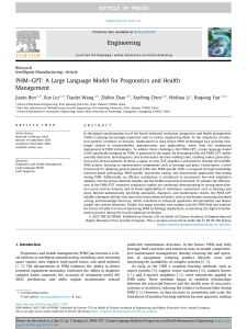 PHM-GPT: LLM for Prognostics and Health Management