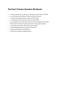 PenTest+ Practice Questions Workbook