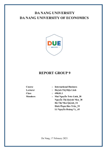 International Business Report: Global Economic Shifts & Uber Case Study