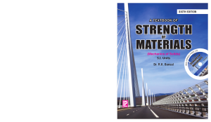 Strength of Materials Textbook by R.K. Bansal (6th Ed.)