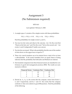 MTH 410 Assignment 3: Probability & Statistics Problems