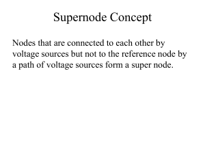 Supernode Concept in Circuit Analysis