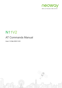 N11V2 AT Commands Manual by Neoway