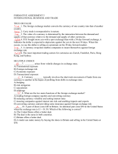 Formative Assessment 5: International Business and Trade