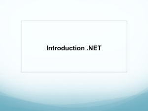 Introduction to .NET Framework