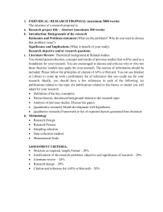 Research Proposal Template: Structure & Assessment Criteria