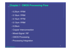 Chapter 1: CMOS Processing Flow - Semiconductor Tech