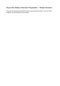 Wycombe Abbey Interview Prep: Model Answers Guide