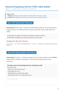 Advanced Speaking: IELTS & TOEFL Skill-Builder Grade 11
