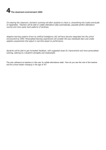 The Classroom Environment 2050: AI and Future Education