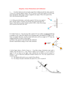 Physics Problems: Impulse, Momentum, and Collisions