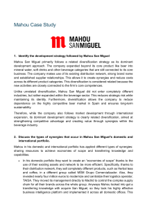 Mahou San Miguel Case Study: Development & International Strategy
