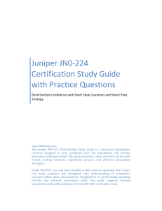 Juniper JN0-224 Study Guide with Practice Questions