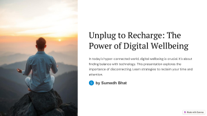 Digital Wellbeing: Strategies for a Balanced Life